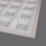 led big panel light 25 grid square lamp 60w/96w ra80 for house with pc cover