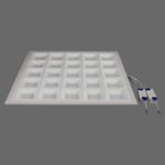 led big panel light 25 grid square lamp 60w/96w ra80 for house with pc cover