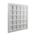led big panel light 25 grid square lamp 60w/96w ra80 for house with pc cover