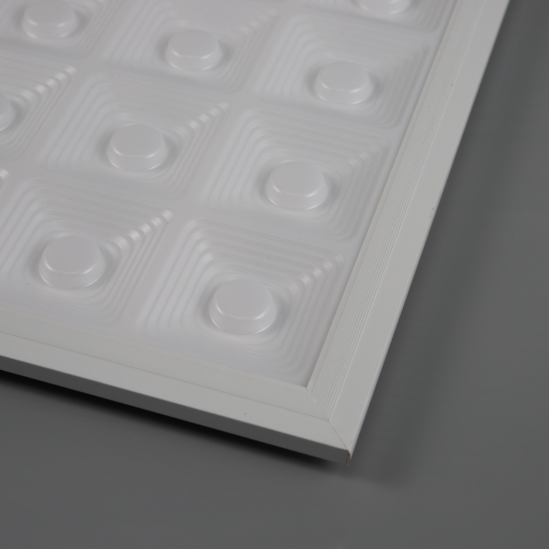 led big panel light 64 grid round lamp 48w/60w/72w/96w/120w ultra thin for house with pet cover