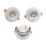 led downlight kit 5w ra80 for house/shop with pc/glass cover or pc lens