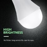 led emergency bulb 25w high brightness ra80 for school and hospital with abs