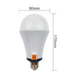 led emergency bulb 25w high brightness ra80 for school and hospital with abs