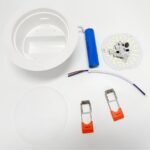 led emergency downlight 9w/12w emergency time 3h for office with plastic shell