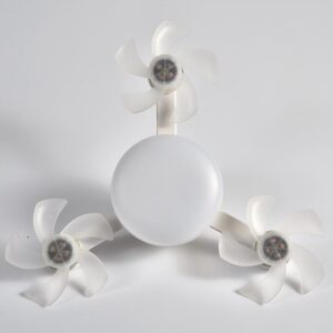 led fan light 30w/40w lighting and fan two in one for living room bedroom with plastic shell