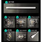 led hexagon car washing lighting 7w/9w/18w ra70 for car shop with aluminun or pc body
