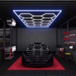 led hexagon car washing lighting 7w/9w/18w ra70 for car shop with aluminun or pc body