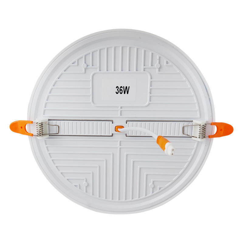 led round small panel light 10w/18w/24w/36w ra80 for office and house with die cast aluminum base