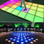 led smart brick light 1.2w 40w waterproof ip67 for park with tempered glass