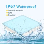 led smart brick light 1.2w 40w waterproof ip67 for park with tempered glass