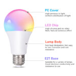 led smart bulb a60 7w/9w/11w ra80 for home/bar with pc cover