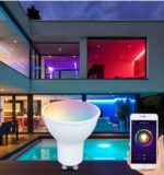 led smart bulb gu10 5w ra80 for home with pc cover