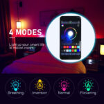 led smart flame bulb 6w ra80 for home with plastic cover