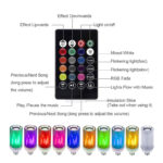 led smart flame music bulb 8w ra80 for home with plastic cover