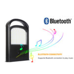led solar music light 100w waterproof ip65 for outsides with abs housing