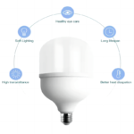 led t bulb 10w/15w/20w 30w/40w/50w/60w for workshop and home with plastic clad aluminum