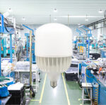 led t shape bulb 40w/50w/60w/80w/100w/120w 105lm/w for workshop with plastic coated aluminum housing