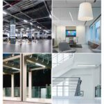 led t8 tube 9w/14w/18w/24w/30w easy installation ra80 for office/garage with pc cover