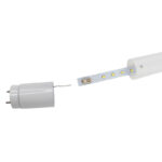 led t8 tube 9w/14w/18w/24w/30w easy installation ra80 for office/garage with pc cover