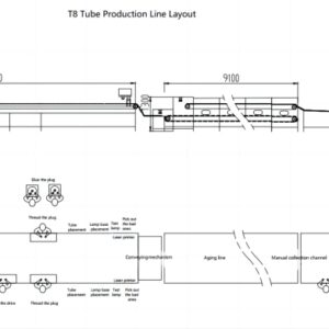led t8 tube production line