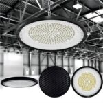 led ufo flood light 100w/150w/200w ip65 pf0.9 for workshop with die casting aluminum and pc cover