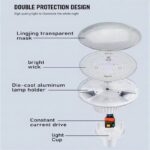 led ufo bulb 30w/40w/50w/60/70w energy saving ra75 for warehouse workshop with white cover