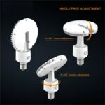 rs2 smart multi angle industrial light 65w/80w/100w/120w pf0.9 for warehouse with die casting aluminum and pc cover