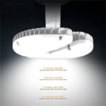 rs2 smart multi angle industrial light 65w/80w/100w/120w pf0.9 for warehouse with die casting aluminum and pc cover