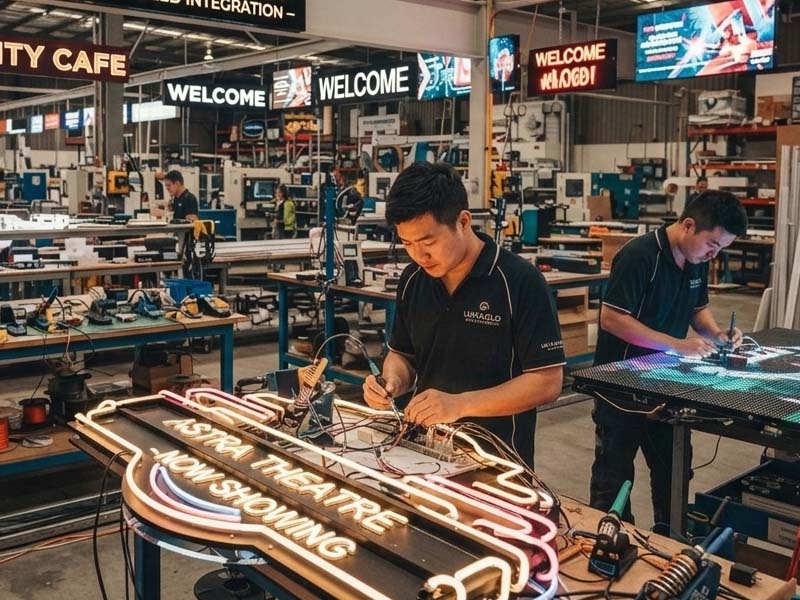 illuminated signage & led display integration