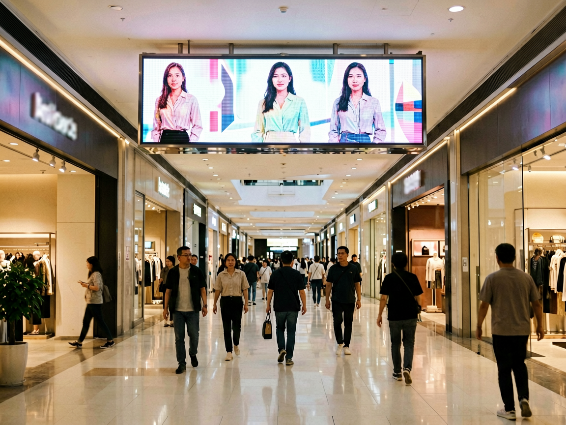 inline mall signage