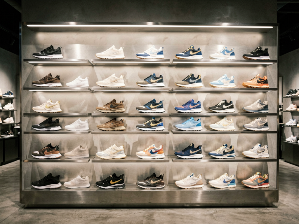 pf fashion shoe wall