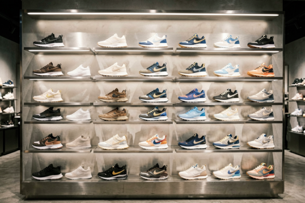 pf fashion shoe wall